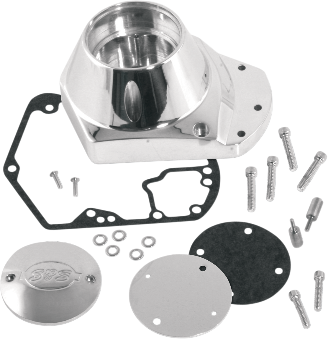 S&S CYCLE Cam Cover - Polished Billet - Big Twin 31-0335