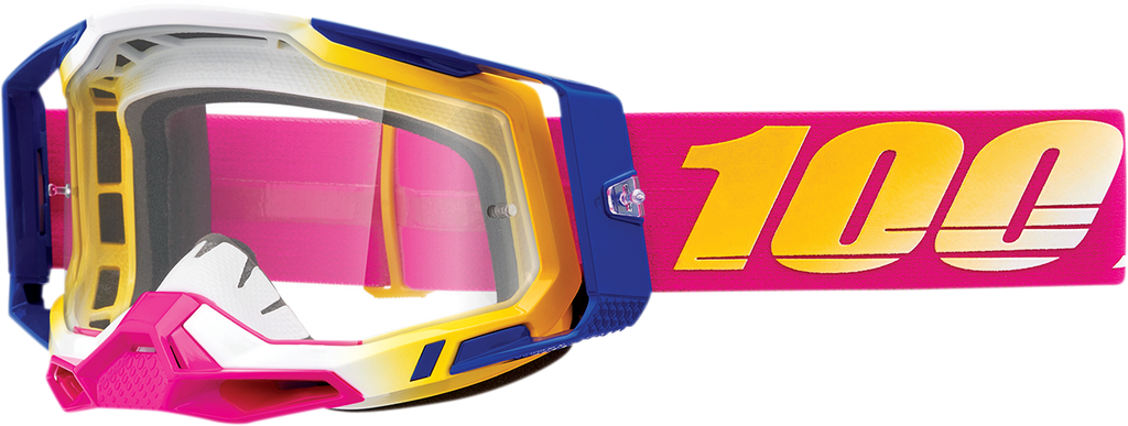 100% Racecraft 2 Goggles - Mission - Clear 50009-00012