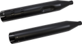 S&S CYCLE El Dorado Dual Exhaust System - Black - Machined Black Tracer 550-0680B