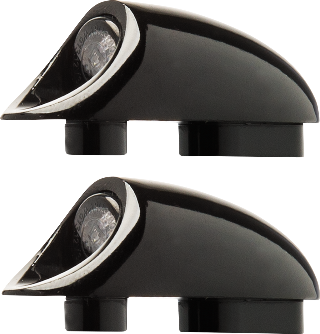 KODLIN MOTORCYCLE 3-1 Mini Fender Strut Indicator Lights - Black K68489