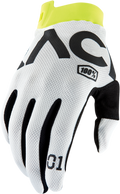 100% Racr iTrack Gloves - White - XL 10015-010-13