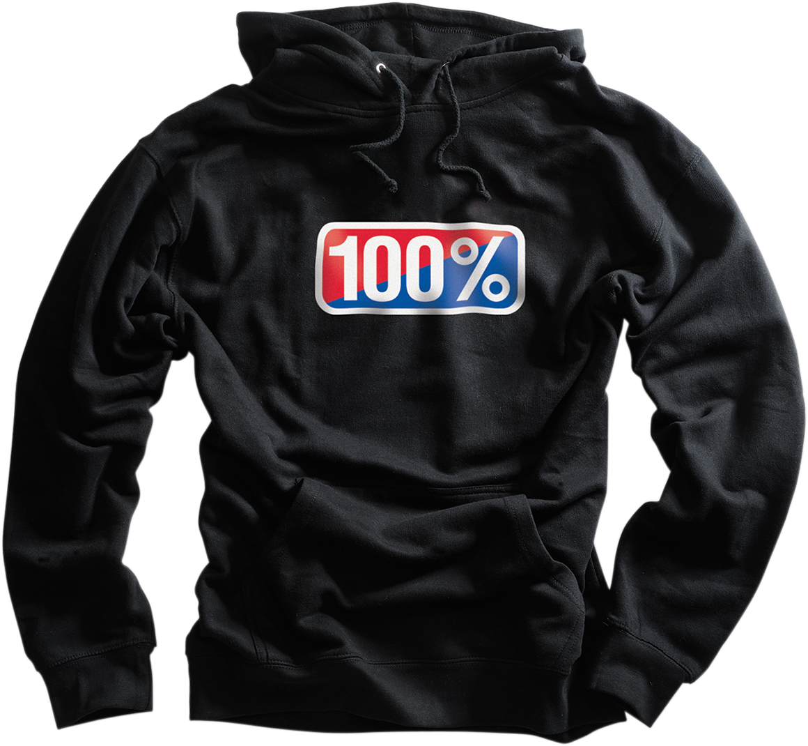 100% Classic Hoodie - Black - Medium 20029-00031