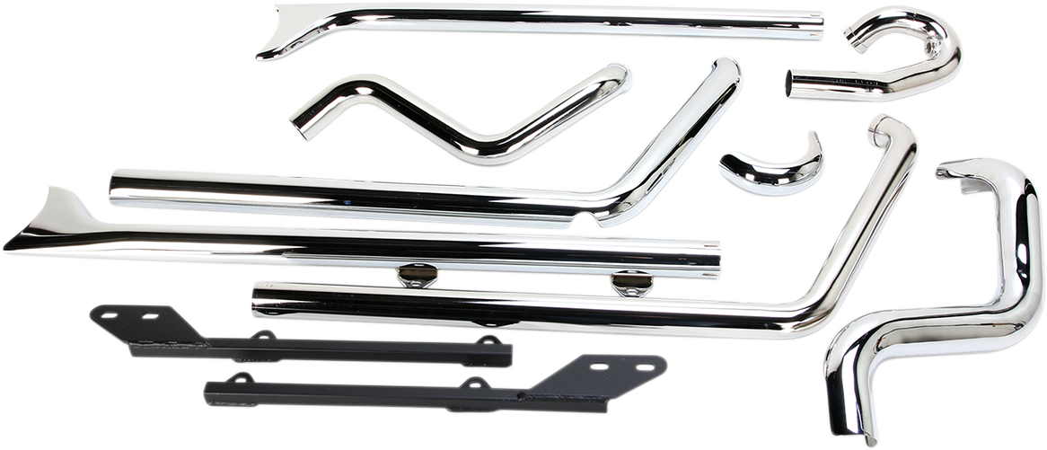 BASSANI XHAUST Fishtail Exhaust - 36" - Softail 1S26E-36