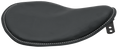 DRAG SPECIALTIES Seat - Spring Solo - Low-Profile - Black Vinyl/White Stitching 0806-0074