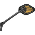 DRAG SPECIALTIES Mirror - Adjustable - Diamond - Black/Gold - Long Stem - Left 0640-1868