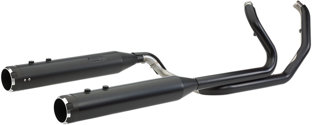 S&S CYCLE El Dorado Dual Exhaust System - Black - Black Thruster 550-0679B
