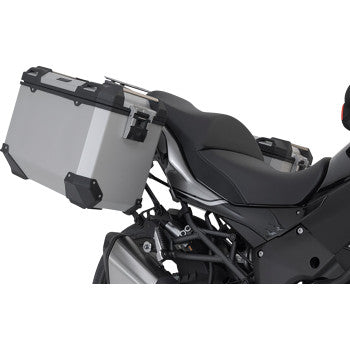 SW-MOTECH TRAX ADV Aluminum Case System - Silver - Kawasaki Versys 1000 '18-'23 KFT.08.922.70001/S