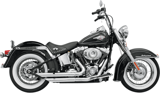 BASSANI XHAUST FireFlight Exhaust - Chrome - Softail 12113B