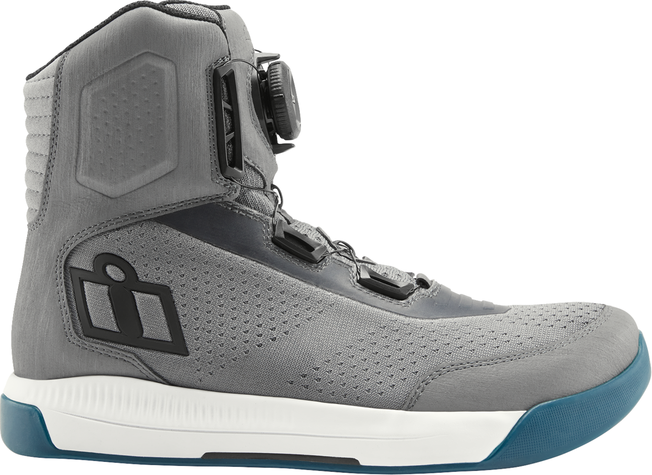 ICON Overlord™ Vented CE Boots - Gray - Size 8 3403-1269