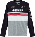 ALPINESTARS Turbo Long-Sleeve T-Shirt - Black/Heather Gray - 2XL 12137111110282X