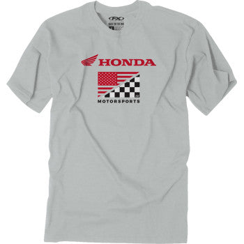 FACTORY EFFEX Honda Flag T-Shirt - Light Gray - Large 27-87314