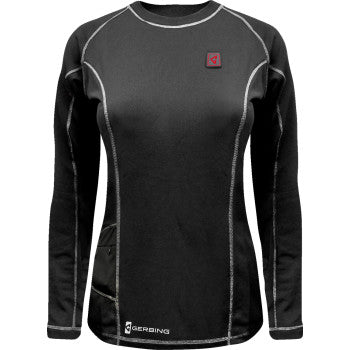 GERBING HEATED CLOTHING Women's 7V Heated Base Layer Shirt - 2XL GERBLS7VWBLKXXL