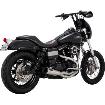 VANCE & HINES 2-into-1 Upsweep Exhaust System - Brushed 27635