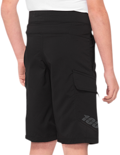 100% Youth Ridecamp Shorts - Black - US 26 40033-00002