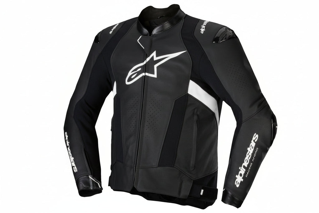 ALPINESTARS Missile v3 Leather Jacket - Black/White - US 38 / EU 48  3100125-12-48