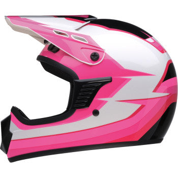 Z1R Child Dirt Maxx Helmet - Vortex - Pink/White - L/XL 0111-1747