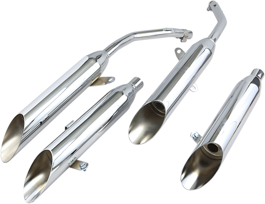 COBRA Chrome Slashcut Mufflers 1164SC