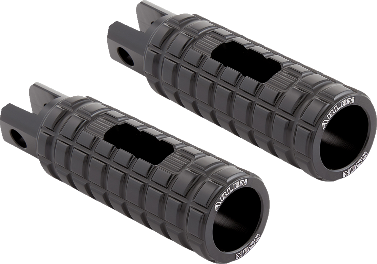 ARLEN NESS Footpegs - Driver - Black 400-036