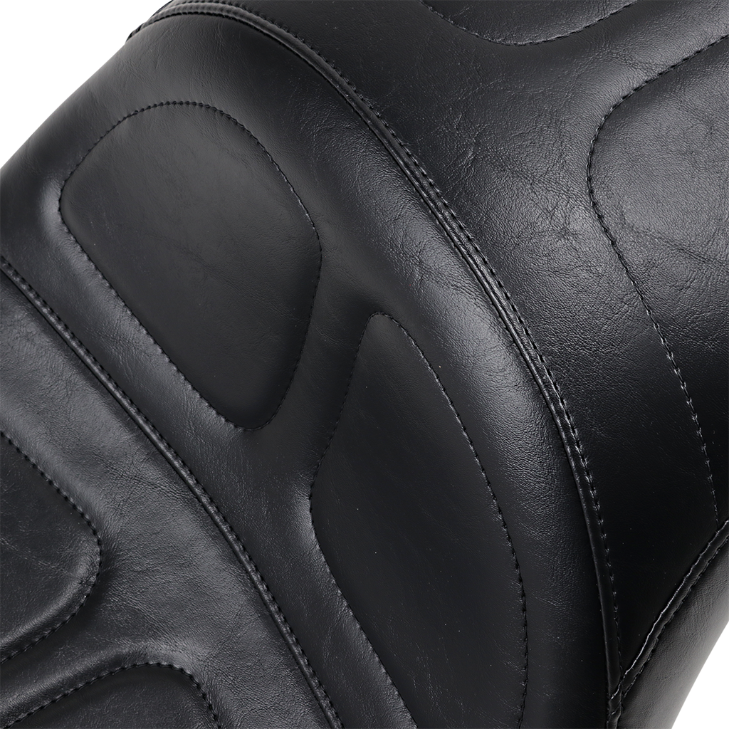 LE PERA Maverick Daddy Long Legs Seat - Black - Stitched - Softail '18+ LYX-910DL