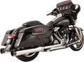 S&S CYCLE El Dorado Dual Exhaust System - Chrome - Black Tracer 550-0701C