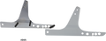DRAG SPECIALTIES Side Plates - Chrome 50263745