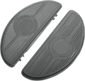 DRAG SPECIALTIES Floorboard - Half-Moon - Black 17-0418LB