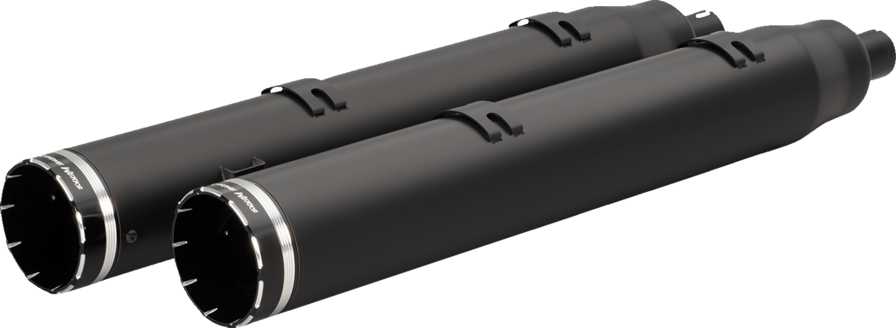 KHROME WERKS 4-1/2" War Hammer Mufflers - Black 202225
