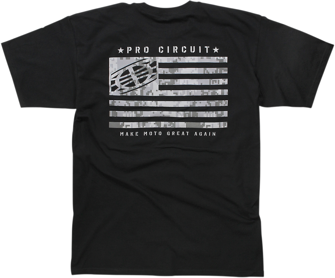 PRO CIRCUIT Flag T-Shirt - Black - XL 6411810-40