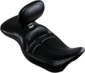 LE PERA Maverick Seat - With Backrest - Stitched - Black - FL '08-'22 LK-957BR