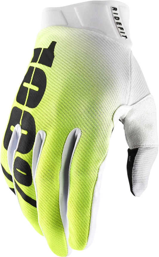 100% Ridefit Gloves - Korpo Yellow - XL 10010-00018