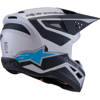 ALPINESTARS SM3 Helmet - Heat - Matte Silver/Blue/Black - XL 8301026-1949-XL