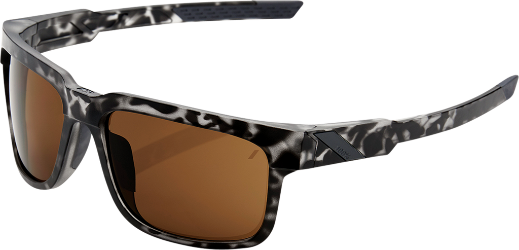 100% Type-S Sunglasses - Black Havana - Bronze 61032-259-73