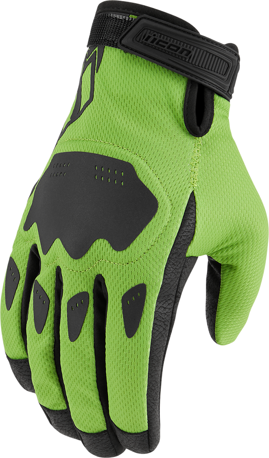 ICON Hooligan™ CE Gloves - Green - 2XL 3301-4370