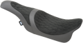 DRAG SPECIALTIES Caballero 2Up Seat - Faux Suede - Diamond Stitch - FL '08-'22 0801-1038