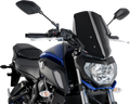 PUIG HI-TECH PARTS Race Windscreen - Black - Tour - Yamaha 9667N