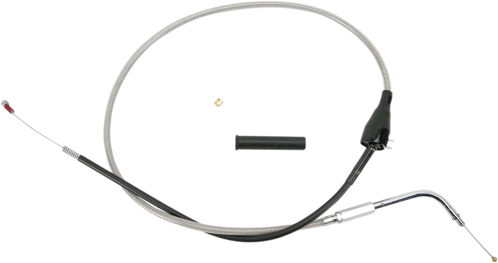 DRAG SPECIALTIES Idle Cable - Cruise - 38" - Braided 5343100B