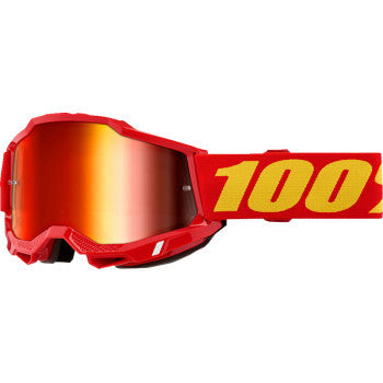 100% Accuri 2 Goggle - Red - Red Mirror 50014-00042