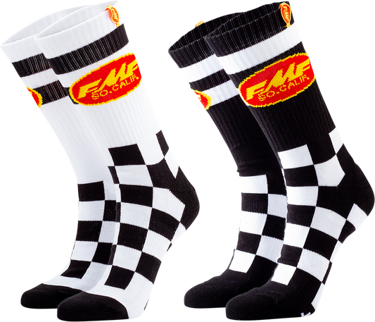 FMF Checker Socks - 2 pack - One Size HO20194902AST 3431-0685