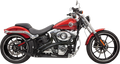 BASSANI XHAUST Sweeper Exhaust - Black/Black 1SD2FBB