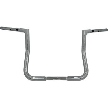 FAT BAGGERS INC. 1-1/4" EZ Install Flat Top Handlebar - Reduced Reach - 13" - Chrome 745013
