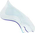 KLOCK WERKS Kolor Flare™ Windshield - 6.5" - Blue Ice - FLH KWW-01-0642