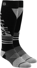 100% Youth Torque Socks - Black/Gray - Large/XL 24107-057-18