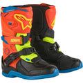 ALPINESTARS Kids Tech 3S Boots - Fluorescent Orange/Fluorescent Yellow/Blue - US 13 2014524-4755-13