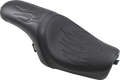DRAG SPECIALTIES Predator Seat - Flame Stitched - XL '04-'22 NO RUBBER BUMPERS 0804-0399
