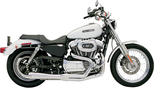 BASSANI XHAUST Road Rage Exhaust - Chrome - Short - '04-'13 XL 14112J