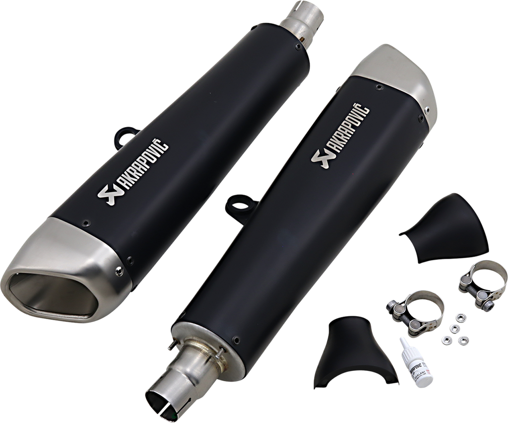 AKRAPOVIC Black Titanium Mufflers S-T12SO2-HCQTBL 1811-3942