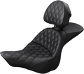 SADDLEMEN Explorer Seat - Lattice Stitched - Backrest - FXSB 813-27-030LS