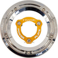 TRASK Derby Cover with Power Plate - Chrome/Gold - Kit - '17-'25 Harley-Davidson TM-0051-CH-GD