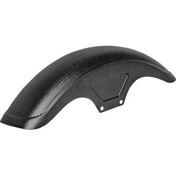 SADDLEMEN Front Fender - Carbon Fiber/Matte - Dyna/Sportster CF-8-0003M