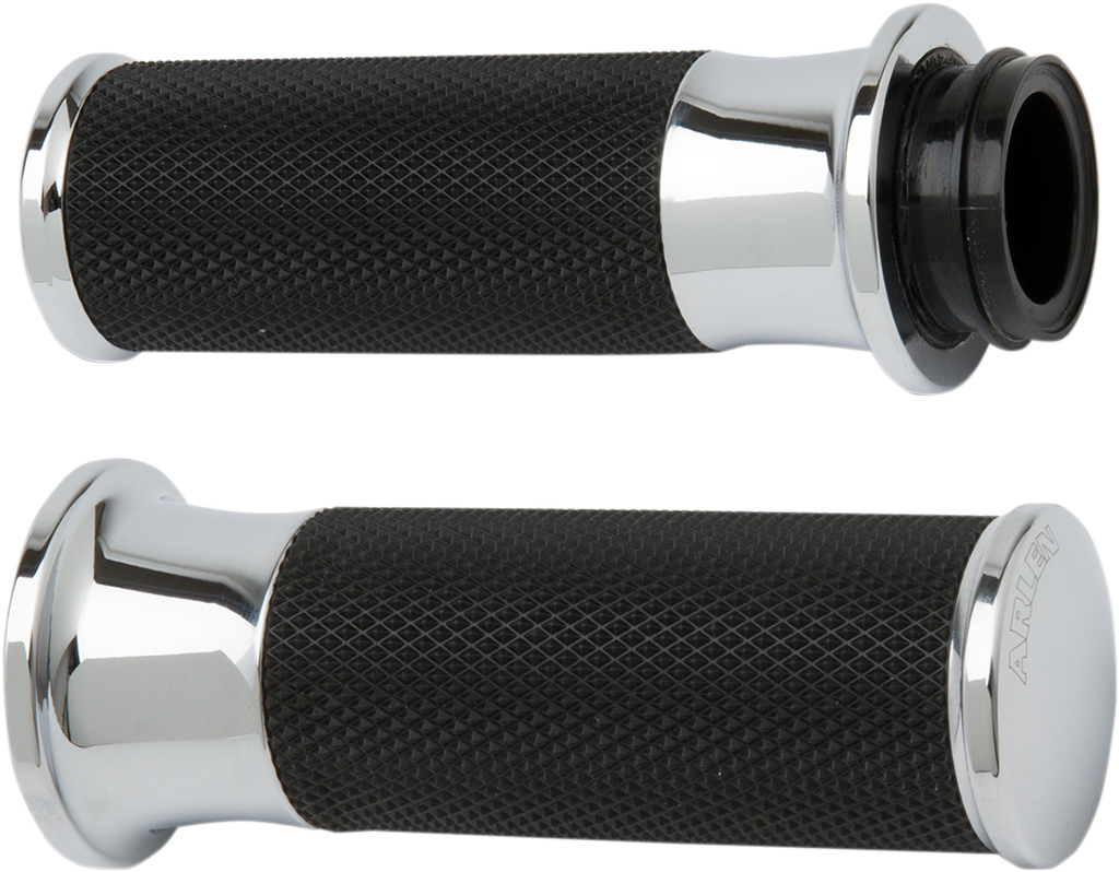 ARLEN NESS Grips - Smoothie - Cable - Chrome 07-320